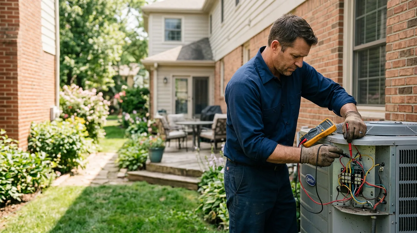 HVAC technician working near Cordova, NC